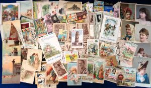 Trade cards, Italy, a collection of 300+ Italian trade cards, many different issuers & series,