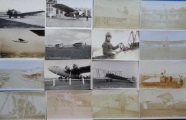 Postcards, Aviation, a collection of 20 Flying at Hendon series, with 19 RPs inc. pilots Norman