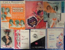 Entertainment, Cabaret, a collection of 15 items including 9 programmes from the Prince of Wales