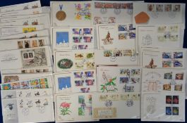 Stamps, GB QEII collection of First Day Covers, mainly unaddressed, each in their own glassiline