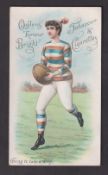 Cigarette card, Ogden's, Sporting & Other Girls, 'P' size, type card, 'Ogden's Honour Bright Tobacco