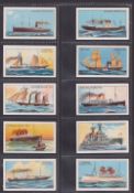 Cigarette cards, Duncan's, Evolution of the Steamship (set, 50 cards) inc. Athenia, Castalia,