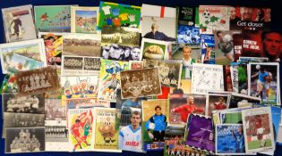 Football postcards, a collection of approx. 200 mostly modern postcards, 1980's/90's, including