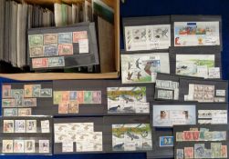 Stamps, Large world collection, mint and used, mainly on stockcards and sorted into bags, to include