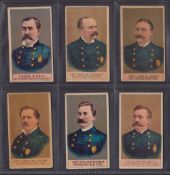 Cigarette cards, USA, Buchner, Police Inspectors, 'M' size (Glossy front), six cards, Thomas Byrnes,