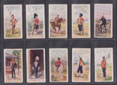 Trade cards, John Filshill, Types of British Soldiers 17/25 (mixed condition 5 about gd, 4 poor,