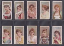 Cigarette cards, Beauties (10 brands) (set 10 cards), Brands on the backs are Three Decker (2), Jack