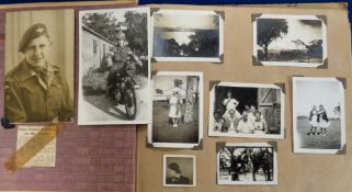 Militaria, WWII an interesting photo album of a British nurse serving at the Royal Naval Hospital in