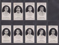 Cigarette cards, Taddy, Prominent Footballers (With Footnote), Tottenham Hotspur, 9 cards, F.W.