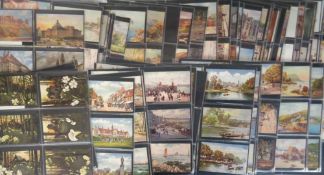 Postcards, Tucks, approx. 1100 cards to include military, floral, Flower, Wimbush, Jotter foreign,