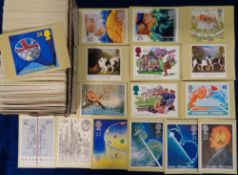 Stamps, GB QEII collection of PHQ cards, mainly in sets with corresponding stamp on reverse