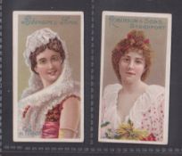 Cigarette cards, E. Robinson & Sons, Beauties (10 Brands), two cards, both 'Jack's Best Tobacco'