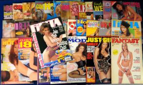 Glamour magazines, a collection of approx. 50 adult glamour magazines, mostly 1990's onwards,