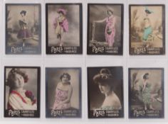 Cigarette cards, Argentina, Malagrida, Actresses, 'M size, 31 different cards in two part sets,