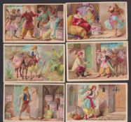 Trade cards, Liebig, Ali Baba & The Forty Thieves, ref. S105, Italian edition (set, 6 cards) (some