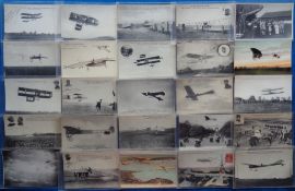 Postcards, Aviation, a mixed early aviation collection of approx. 100 cards, the majority French,