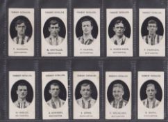 Cigarette cards, Taddy, Prominent Footballers (No Footnote), Southampton, 10 cards, T. Burrows, G.