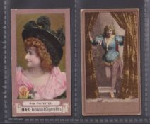 Cigarette cards, Robert's, two type cards, Actresses 'FROGA' Miss Sylvester & Beauties 'CHOAB' (