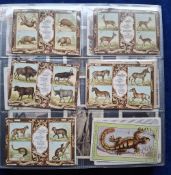 Trade cards, Animals, over 300 cards, mainly Continental issues, part sets & odds from various