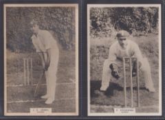 Cigarette cards, Phillips, Cricketers (Premium issue), four cards, all Surrey, nos 16C J.B. Hobbs,