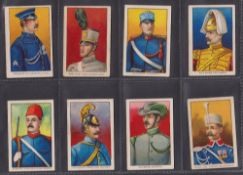 Cigarette cards, USA, ATC, Military Series, 'M' size (White border, 'Tolstoi' back) (set, 100 cards)