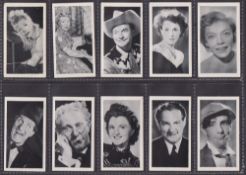 Trade cards, Chix, T.V. & Radio Stars (set, 96 cards) (mostly gd/vg)