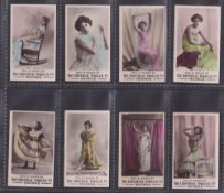 Cigarette cards, India, The Universal Tobacco Co, Actresses (Printed Back), 8 cards, Rosa Bruck,