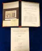 Staffordshire Football Association scrapbook, 1920's, a large scrapbook of cuttings, photographs,