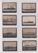 Cigarette cards, Malta, Cousis, Warships (Black Border, plain backs), 'M' size, 125 cards (very