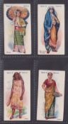 Cigarette cards, Smith's, Races of Mankind (Titled, Multi Backed), four cards, no 19 Burma (Cut