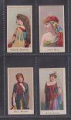 Cigarette cards, Canada, D. Ritchie & Co, Actresses ('Our Production' back), four cards, Virginia