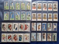 Cigarette cards, 18 sets, Ogden's (2, Flags & Funnels (fair/gd), Whaling), Wills Scissors VC Heroes,