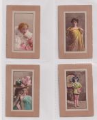 Cigarette cards, USA, L. Miller & Sons, Beauties, 'THIBS' (Havana Blossom back), 'X' size, 4