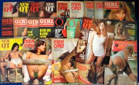 Glamour magazines, a collection of approx. 45 adult glamour magazines, 1970's, various titles inc.