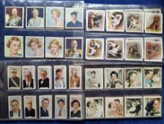 Cigarette cards, Godfrey Phillips, 20 sets including Stars of the Screen (54), In Public Eye,