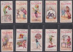 Cigarette cards, Taddy, Clowns & Circus Artistes (Unissued) (set, 20 cards) (two with slight marks