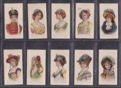 Cigarette cards, Anon (Proofs), Beauties, 'CERF' (set, 12 cards) (gen. gd)