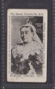 Cigarette card, Alex Jones Diamond Jubilee 1897, type card single card issue (fair)