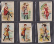 Tobacco silks, ATC, Bathing Beach Girls, 'M' size (23/25, missing nos 17 & 18) (some with slight