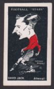 Trade card, Barratt's, Football Stars (Caricatures), type card, David Jack, Arsenal (gd) (1)