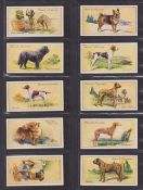 Cigarette & trade cards, 2 sets, Hignett Dogs (vg), Kane Confectionery Dogs (gd)