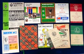 Football programmes, selection of 11 European & Olympic Football programmes inc. GB v France at