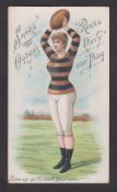 Cigarette card, Ogden's, Sporting & Other Girls, 'P' size, type card, 'Smoke Ogden's Royal Navy