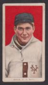 Cigarette card, USA, ATC, Baseball Series, Doyle, N.Y. Nat'l., T206, type card, Larry Doyle portrait
