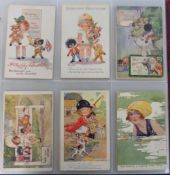 Postcards, Children, a collection of approx. 192 illustrated cards of children in modern album.