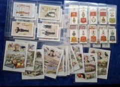 Cigarette & Trade cards, 6 sets; Wills The British Empire P12, Players Badges & Flags un numbered,