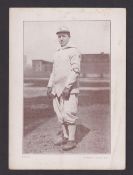 Cigarette card, USA, Spaulding & Merrick (Plow Boy Cigarettes), Baseball Players, Premium size