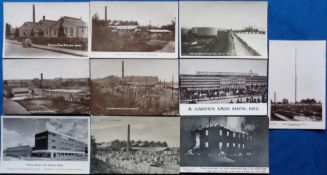 Postcards, Essex, a selection of 10 cards of businesses in Essex inc. 'H Garon's Xmas Show 1905'