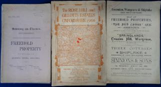 Ephemera, Sale Particulars, Oxfordshire, 5 large format items to comprise the sales of a Freehold