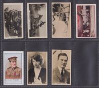 Cigarette cards, Jamaica, B. & J.B. Machado, seven type cards, British Naval Series (1), Popular